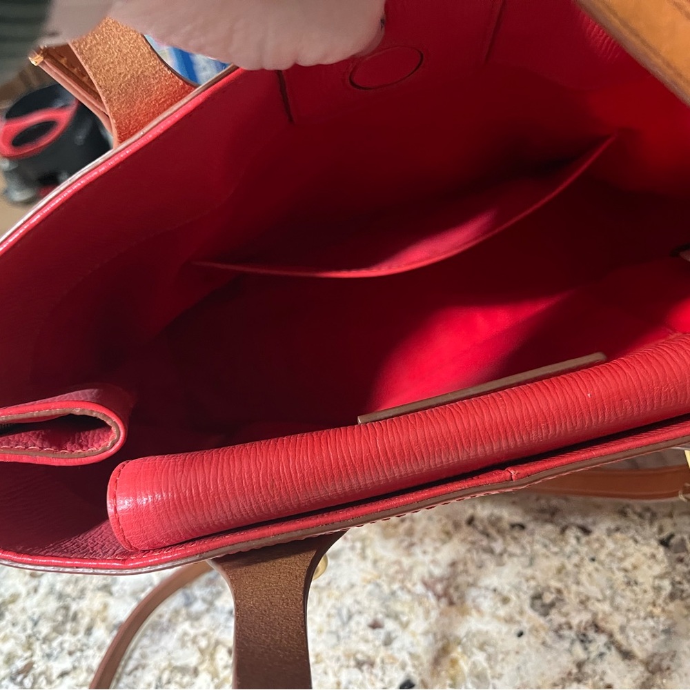 Dooney & Bourke Red Morgan Satchel - Picture 2 of 2
